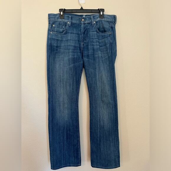 7 For All Mankind Standard Button Fly Straight Leg Jeans